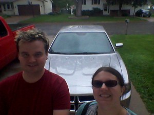 Smiling because it's shiny.